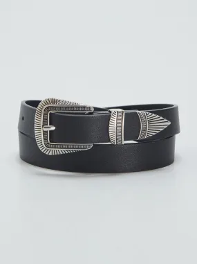 Cintura stile western - NERO