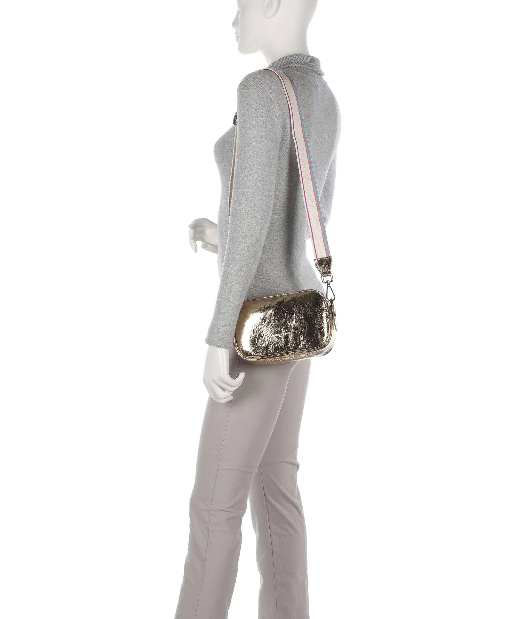 Lancaster Firenze Fashion Borsa a tracolla pelle di vacchetta finemente grana oro  